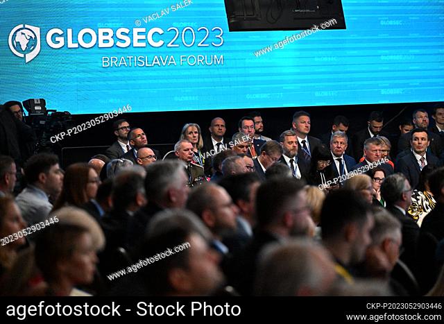 The Globsec 2023 Bratislava Forum, the three-day international conference, starts on May 29, 2023, in Bratislava, Slovakia. (CTK Photo/Vaclav Salek)