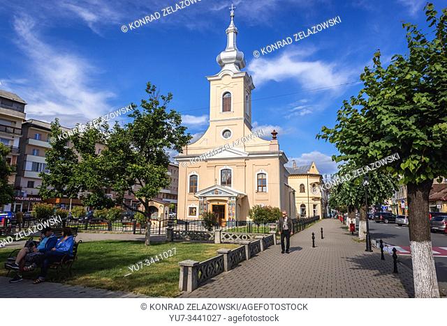 The Elevation of the Holy Cross Ukrainian Orthodox Church in Sighetu Marmatiei city in Maramures County of northwestern Romania