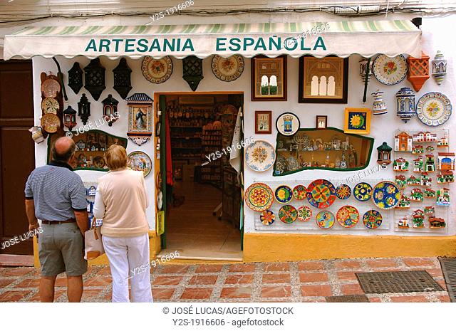 Souvenir shop, Old town, Marbella, Malaga-province, Spain