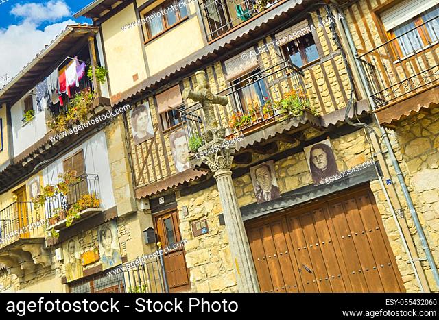 Traditional Architecture, Medieval Town, Historic Artistic Grouping, Mogarraz, Salamanca, Castilla y León, Spain, Europe