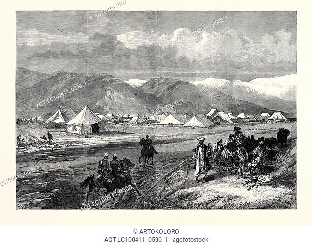 THE AFGHAN WAR: ADVANCED CAMP AT BASAWUL, ON THE CABUL RIVER, 1879