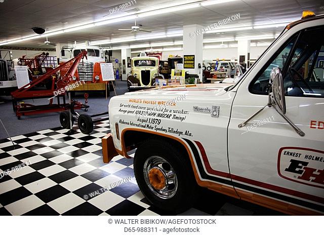USA, Tennessee, Chattanooga, International Towing and Recovery Museum, worlds fastest tow-truck