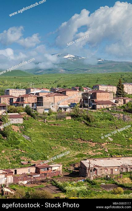 Armenia, Kechut, high angle village view