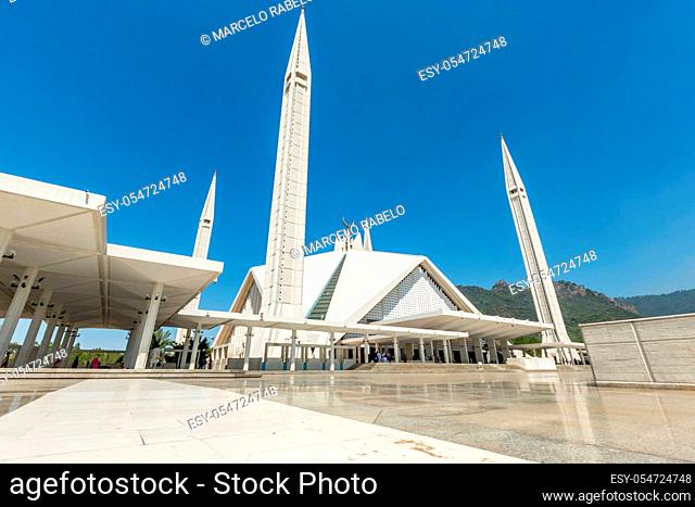 Shah Faisal Mosque is one of the largest Mosques in the World. Islamabad, Pakistan