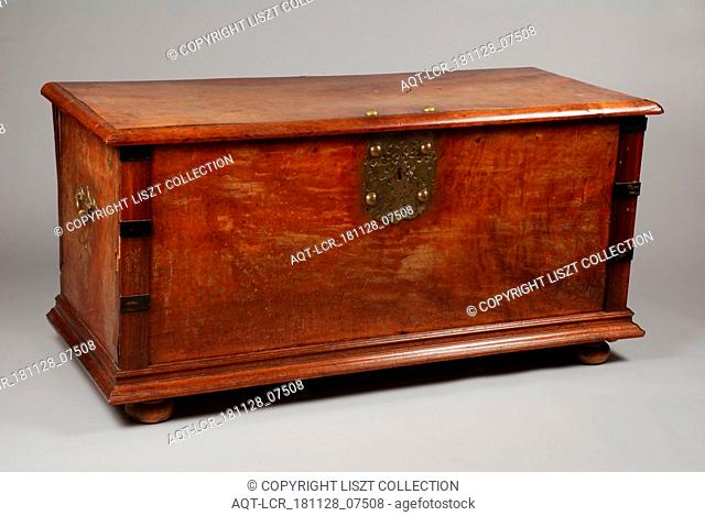 Colonial hardwood case, coffin cabinet furniture furniture interior design wood rosewood ebony camphor wood brass, brass fitting key plate decorated with flower...