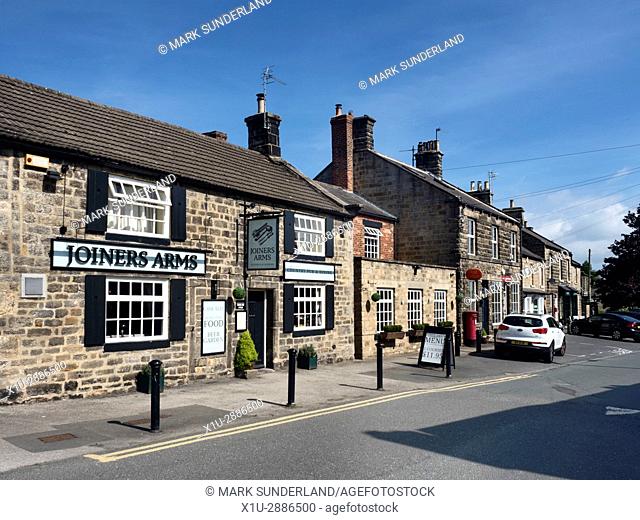 Joiners Arms Village Pub and Shops at Hampsthwaite North Yorkshire England