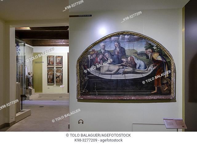 llanto sobre Cristo muerto, autor desconocido, siglo Xvi, oleo sobre tabla, Museo Diocesano de Salamanca, Catedral Vieja, Salamanca