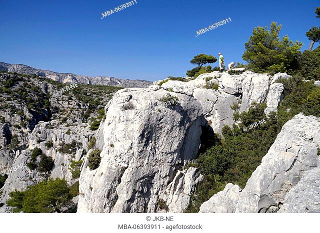 Europe, France, Provence-Alpes-Cote d'Azur, Bouches-du-Rhone, Marseille, Calanques National Park, Calanque d'En-Vau