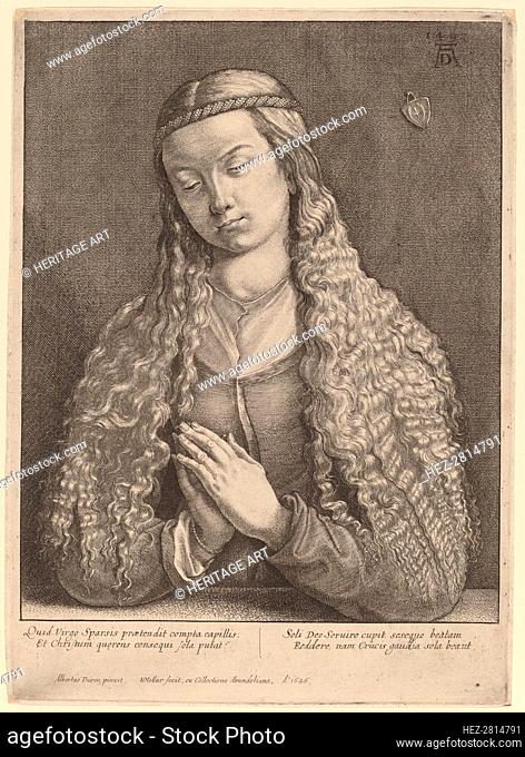 Katharine Furlegerin, 1646. Creator: Wenceslaus Hollar