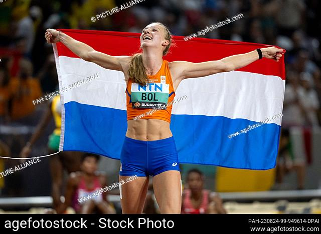 24 August 2023, Hungary, Budapest: Athletics: World Championship, 400m hurdles, women, final, at the National Athletics Center