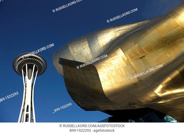 Space Needle Experience Music Project Building Seattle Center Seattle Washington State USA