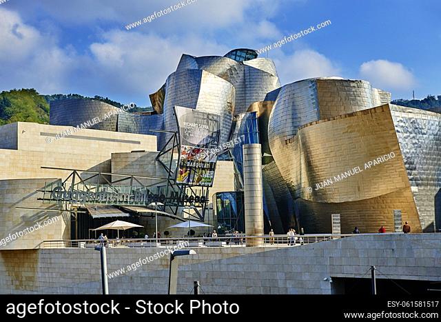 Guggenheim Museum, Bilbao, Biscay, Basque Country, Euskadi, Euskal Herria, Spain, Europe