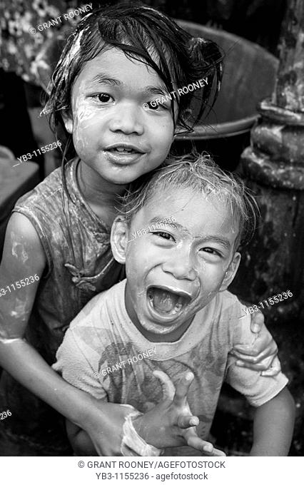 Excited Child, Songkran Water Festival, Bangkok, Thailand