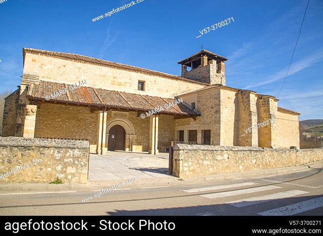 Santa Maria del Arrabal church. Fuentidueña, Segovia province, Castilla Leon, Spain