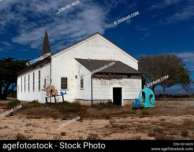 Abandoned East Garrison Chapel at Historic Fort Ord
