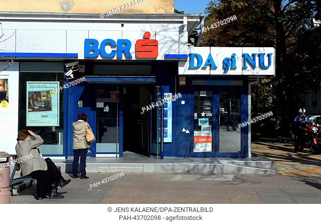 A branch of the Banca Comerciala Romana (BCR) in the city center in Pitesti, Romania, 21 October 2013. It is part of the Austrian parent group Erste Group and...
