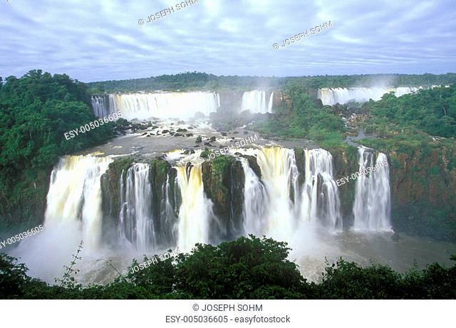 Iguazu Waterfalls in Parque Nacional Iguazu, border of Brazil and Argentina