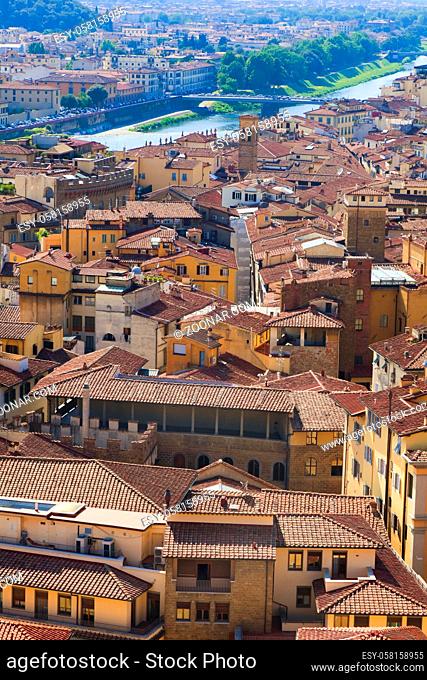 Schönes Stadtpanorama von Florenz, Toskana, Italien
