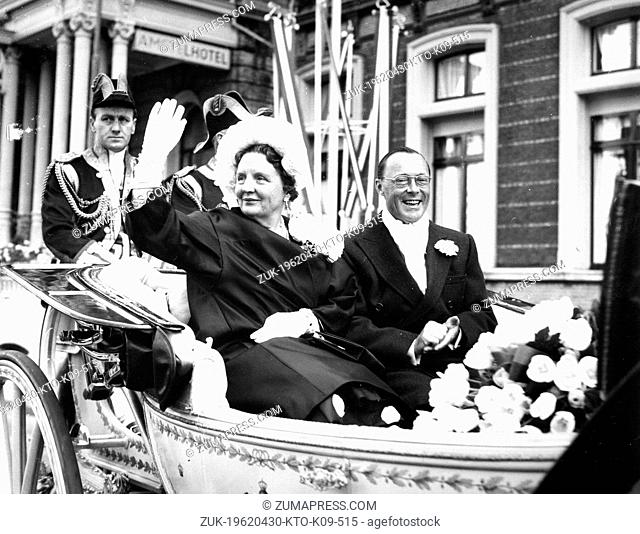 Apr. 30, 1962 - Amsterdam, Holland, Netherlands - QUEEN JULIANA (1909 - 2004) was Queen regnant of the Kingdom of the Netherlands she was married to PRINCE...