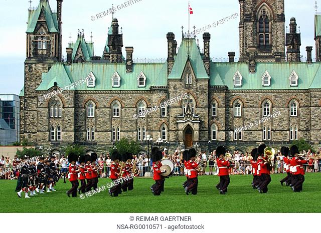 Marching Band during Changing of the guard at Parliament Hill