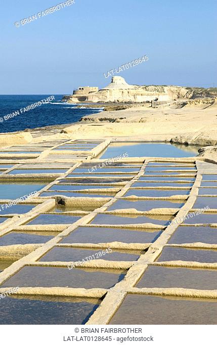 The Salt Pans have been in use since Roman times, on the North coast near Marsalforn on Gozo