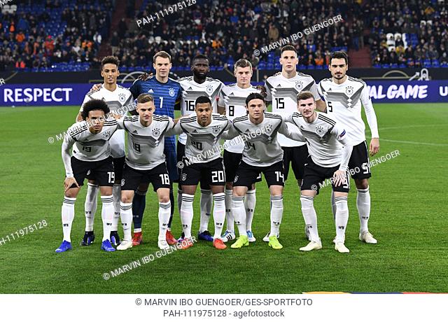 Team Photo Germany. GES / Football / Nations League: Germany - Netherlands, 19.11.2018 Football / Soccer: Nations League: Germany vs Netherlands, Gelsenkirchen