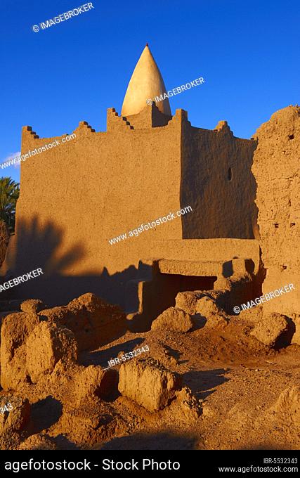 Marabout, Tomb of an Islamic Saint, Morabito, Holy Tomb, Ait Ben Moro, Kasbah Ben Moro, Skoura, Ouarzazate, Morocco, Africa