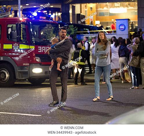 The Fire Brigade were call to the Royal Garden Hotel in Kensington High Street the hotel guests were evacuated and left outside whilst the fire brigade surveyed...