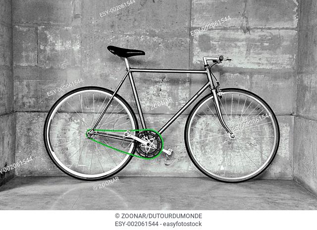 Vintage fixed gear bicycle