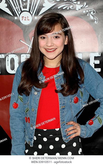 'Unstoppable' Fundraiser Event for Free2Luv, held at the Regent Theater DTLA in Los Angeles, California. Featuring: Chloe Noelle Where: Los Angeles, California