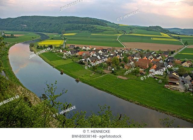 Weser at Hameln, Germany, Lower Saxony, Hamelin