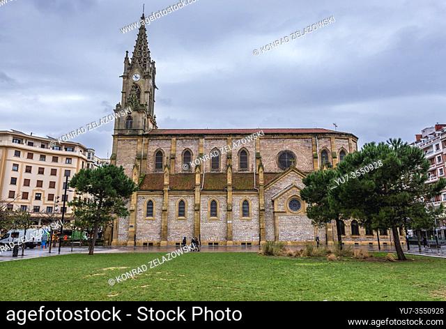 Church of San Ignacio de Loyola in San Sebastian coastal city located in the Basque Autonomous Community, Spain