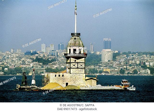 Leandro's tower or Maiden's tower, 1763, Istanbul, Turkey, 18th century