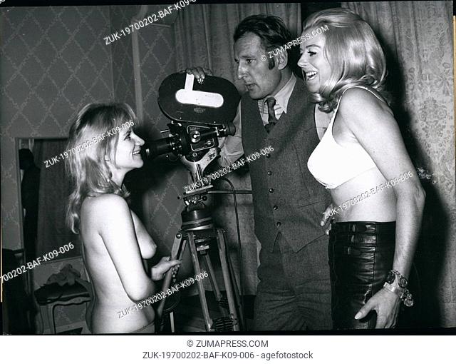 Feb. 02, 1970 - Pictured is director Florian Trenker(middle) along with two actresses Sissy Engel(left) and Elga Machary(right)