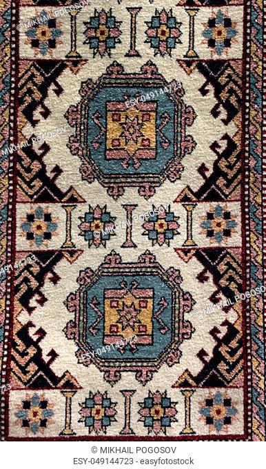 An ancient Armenian carpet texture pattern