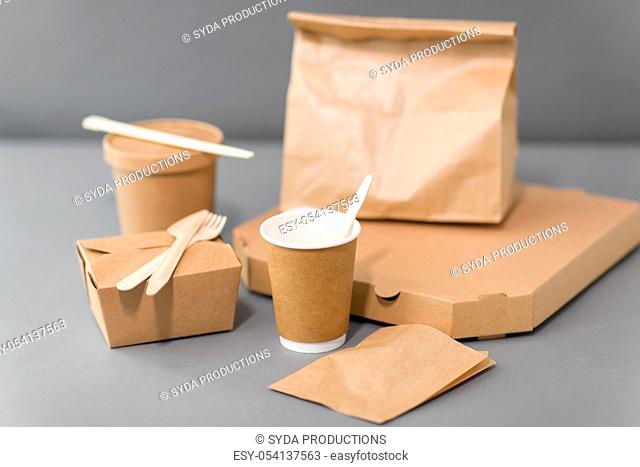 disposable paper containers for takeaway food