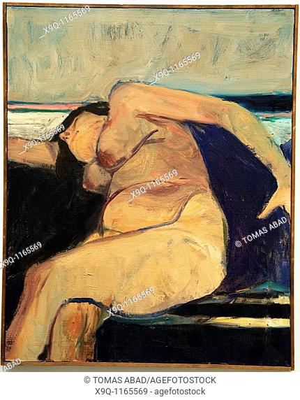 Reclining Nude - Pink Stripe, 1962, by Richard Diebenkorn American, 1922-1993, Oil on canvas, 30 3/4 x 24 3/4 in  78 1 x 62 9 cm