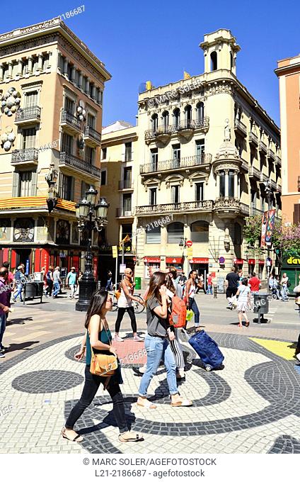 La Rambla. Barcelona, Catalonia, Spain