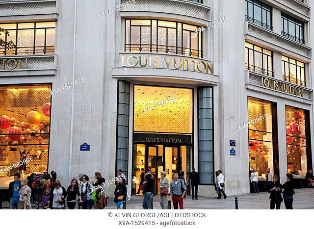 Loius Vuitton Shop on the Champs-Elysees, Paris, France