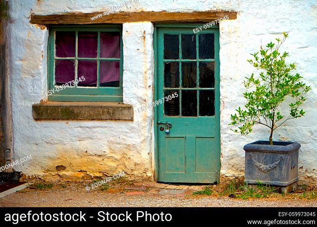 Old Weathered Door on a Derelict Outbuild