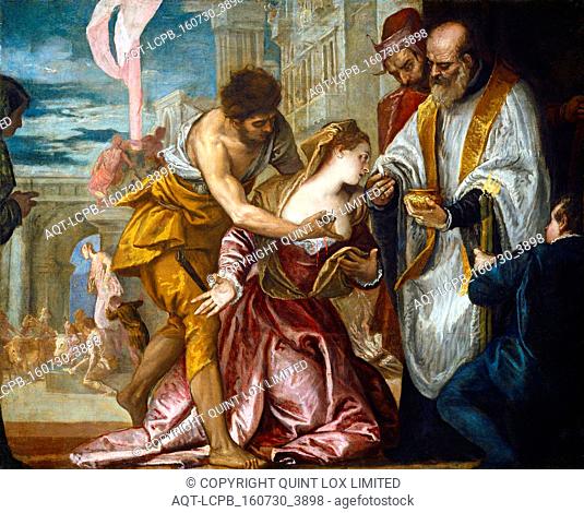 Veronese, The Martyrdom and Last Communion of Saint Lucy, Italian, 1528 - 1588, c. 1582, oil on canvas