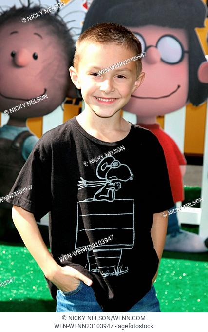 The Peanuts Movie LA Premiere Featuring: Micah Revelli Where: Westwood, California, United States When: 01 Nov 2015 Credit: Nicky Nelson/WENN.com