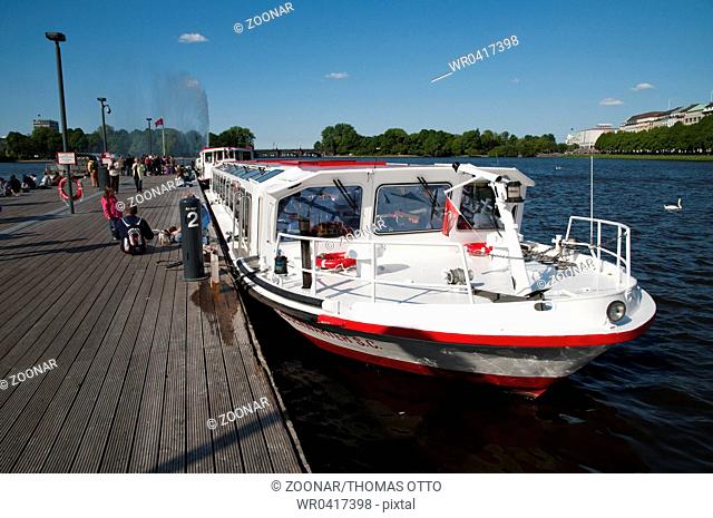 Hamburg, Germany, Alster Boat