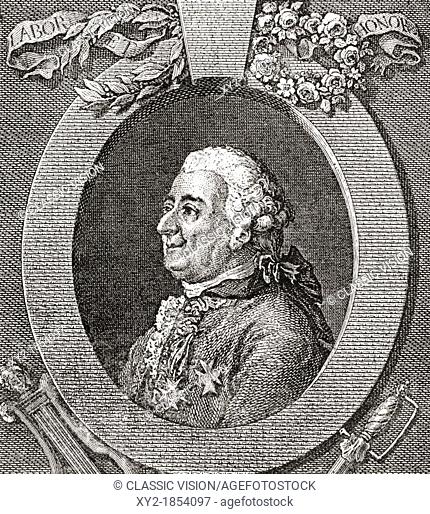 Louis-Élisabeth de la Vergne, comte de Tressan, 1705- 1783  French soldier, physician, scientist, medievalist and writer  From Les Heures Libres published 1908