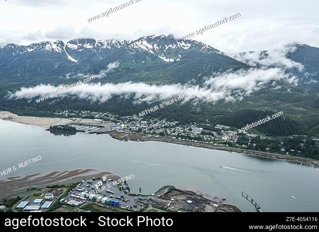 View of Juneau from Mt. Roberts. Juneau, Alaska, United States of America