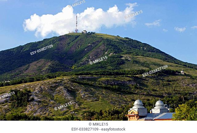View of the majestic Mount Mashuk from Pyatigorsk, Northern Caucasus, Russia