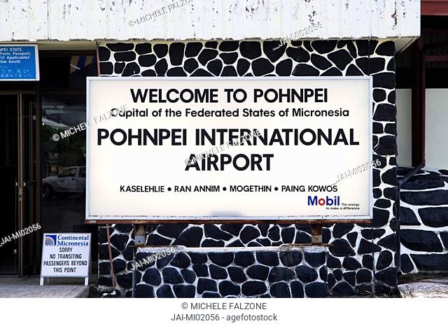 Welcome Sign, Pohnpei International Airport, Federated States of Micronesia