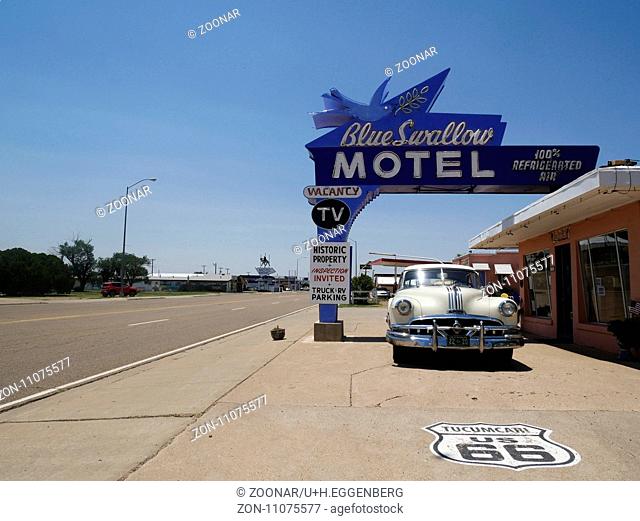 Historic Blue Swallow Motel, Tucumcari, Route 66