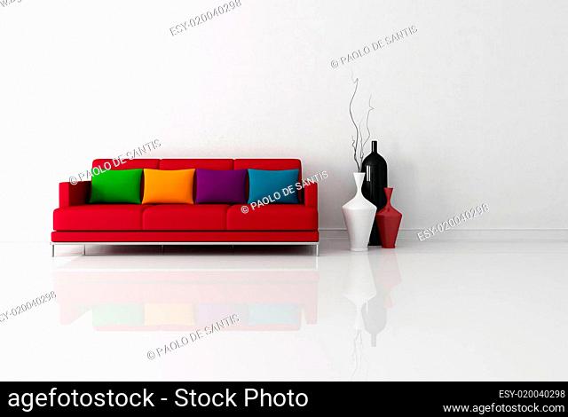 brigh minimalist living room