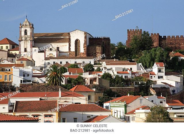 city, cathedrale and castle of Silves, Algarve, Portugal